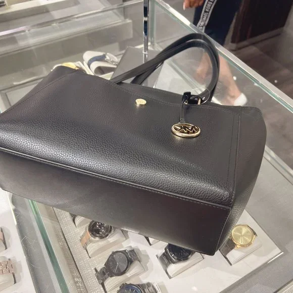 Michael Kors Maisie Large Pebbled Leather 3-in-1 Tote Bag Black Multi Gold - Picture 6 of 7